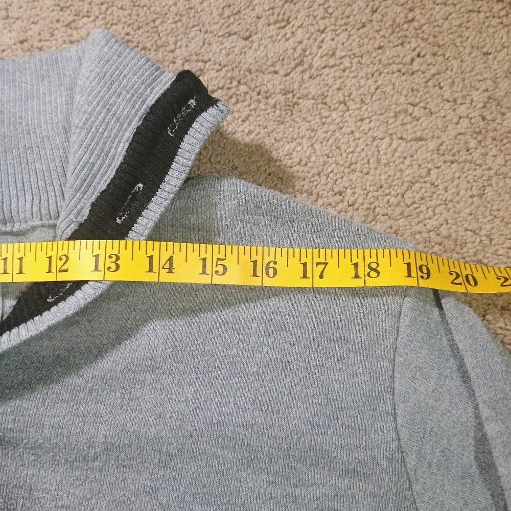 Northwest Blue Pullover Sweater Mens XL‎ Heather Gray Mock Neck Casual Classic - Picture 4 of 8